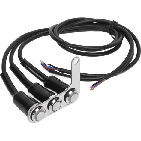 Interrupteur Universel LED pour Guidon Moto, Commutateur Réglable pour Accessoires Motocyclette, Kit de Remplacement Personnalisé (1/5)
