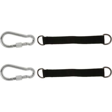 Ecleanfy - Sangle de balançoire - AIMOONSA - 300 cm - polyester haute résistance - 2 sangles + 2 mousquetons - mousquetons inox (1/5)