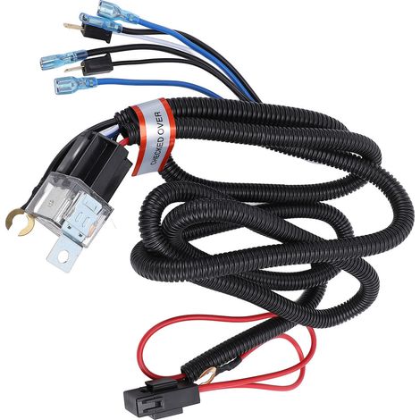 80A 4-poliger SPST-Horn-Kabelbaum mit Relais, normalerweise offener Lautsprecher für Pkw, Lkw, SUV, Wohnmobil, ATV, Pickup, Motorrad, 12V (1/5)