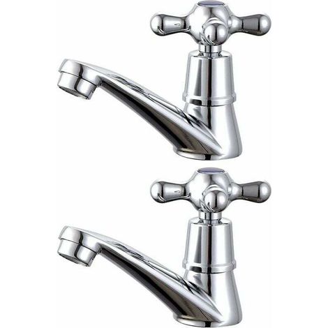 YMYNY 1 paire de robinets de lavabo chaud et froid pour lavabo de salle de bain