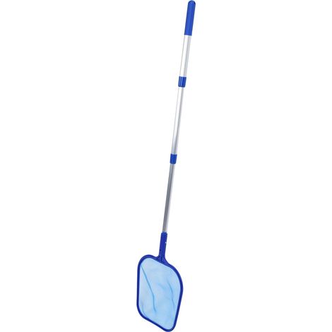 Schwimmbadreinigungsnetz-Set mit dreiteiliger Teleskopstange und Gewindeanschluss (Luftpolsterfolienverpackung, bitte beim Lieferanten spezifizieren) (Übergröße)