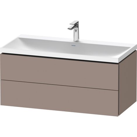 Duravit L-Cube c-shaped Set wandhängend, 2 Schubkästen, ohne