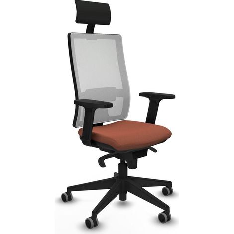 Chaise Piqueras y Crespo 2D066G1 brun ergonomique 65 mm roulettes (1/3)