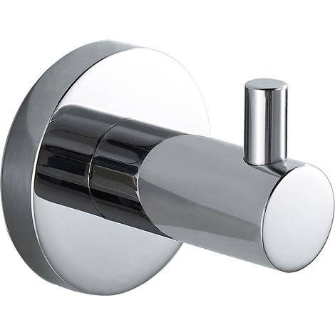 MINKUROW Edelstahl Handtuchhaken Handtuchhaken zum Bohren Handtuchhalter Wandhalterung Haken Edelstahl Wandhaken Bademantelhaken Rostfreier Kleiderhaken Ideal für Badezimmer Toilette Küche Büro, Silbe (1/5)