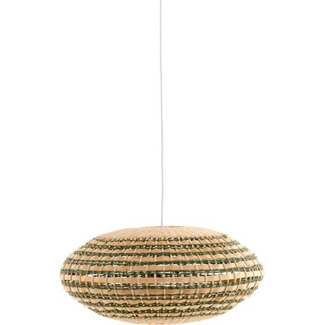 Light & Living - lampada a sospensione - Tawela - verde - rattan