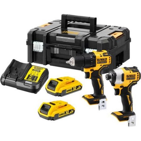Ensemble d'outils DeWalt DCK2061D2T-QW (DCD708 + DCF809) 18 V 2x2 0 Ah accu. (1/3)