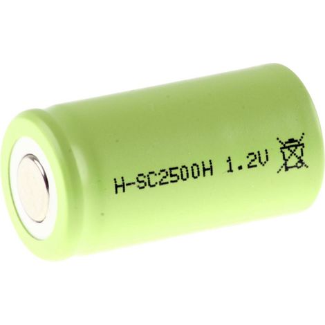 Mexcel Pile rechargeable spéciale Sub-C NiMH 1.2 V 2500 mAh 1 pc(s)
