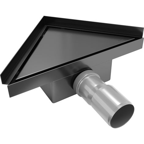 Mexen Flat bonde de sol triangulaire 20 x 20 cm, noir - 1710320 (1/5)