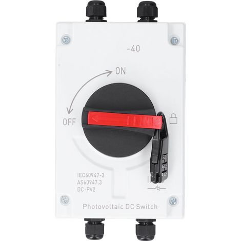 Interrupteur sectionneur photovoltaïque DC1200V 32A, inverseur solaire PV étanche IP66 (1/5)