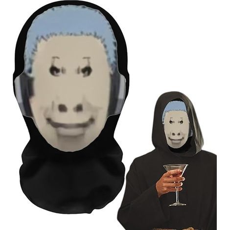 Couvre-visage original et amusant - Chapeau/couvre-visage humoristique, couvre-visage pour farces et attrapes, accessoire de (1/5)