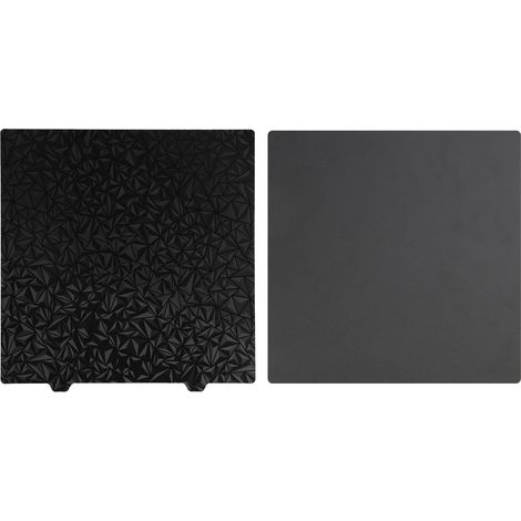 Plateau de construction PET PEI 310 x 310 mm pour imprimante 3D, finition lisse, aspect givré, double face, compatible CR10, CR10S et X40 IDEX X40 V2, plaque en acier de 1,5 mm d'épaisseur, aimant inc