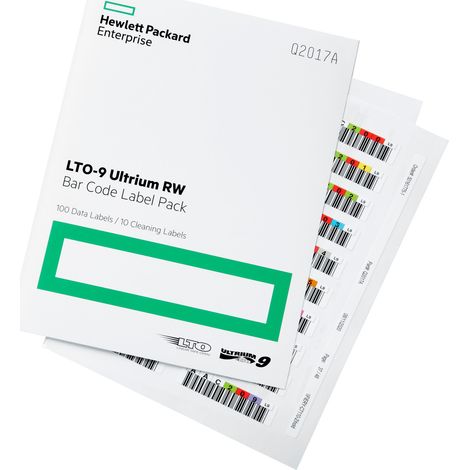 Confezione etichette Hp LTO-9 Ultrium RW Q2017A con codice a barre [Q2017A]