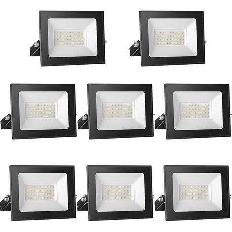 Spot LED 12V DC, 30W Superlight LED Projecteur IP65 étanche, 3000K blanc chaud LED Applique murale extérieure, 3000LM LED Projecteur Idéal pour jardin, cour, terrasse, garage,8-pièces (1/5)