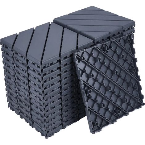 Dalles de terrasse emboîtables, construction durable, installation facile, Type B (1/2)