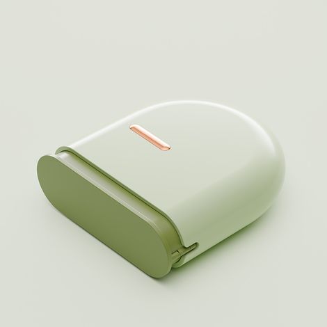 Tragbare Aufbewahrungsbox für unsichtbare Zahnschienen, wasserdichter ABS-Kieferorthopädie-Koffer mit Ausziehsystem, für Zuhause und Reisen (Grün) (1/5)