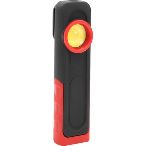 Wiederaufladbare LED-Arbeitsleuchte mit Magnetfuß und 360° drehbarem Haken, tragbare, superhelle Taschenlampe
