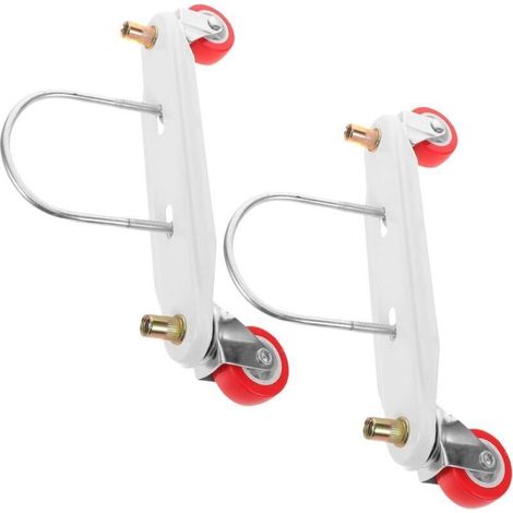 Kit de support pour radiateur (1 paire) : roulettes de rechange pour radiateur - support pour chauffage portable (1/4)
