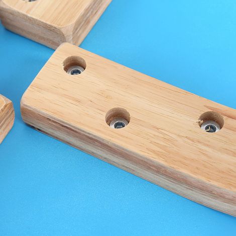 Tabouret en bois courbé antidérapant et empilable, mobilier de salon, décoration, bleu (1/5)