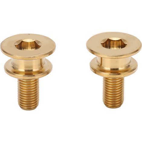 Vis de fixation en titane pour manivelle VTT M8x15mm, boulon de cadre couleur or, pièces vélo tout-terrain (1/5)