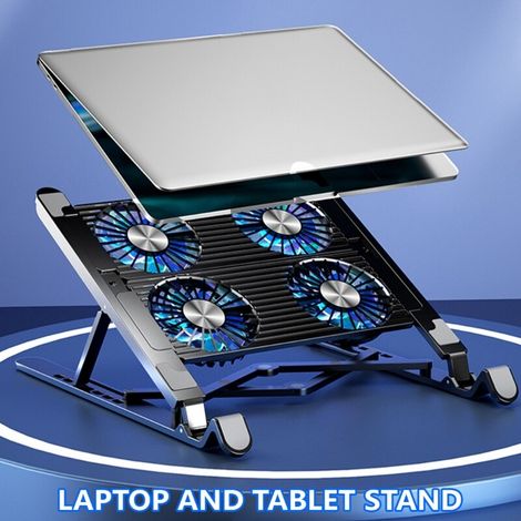 Gaming-Laptop-Kühlständer mit 2 LED-Lüftern, Laptop-Kühlständer, externer Lüfter.