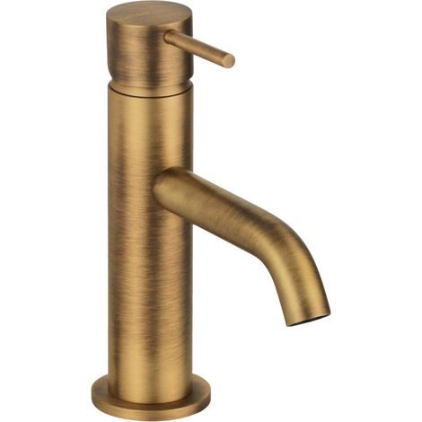 Miscelatore monocomando lavabo colore bronzo senza piletta di scarico Gattoni Easy 2382/23VB Bronzo