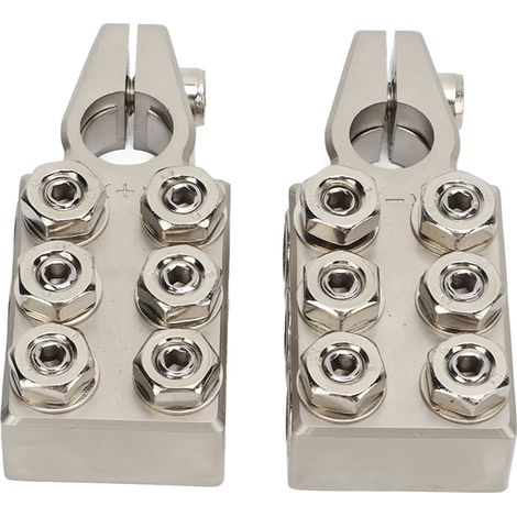 paire de bornes de batterie robustes à 12 voies (positive et négative) pour batterie au plomb-acide de voiture (1/5)