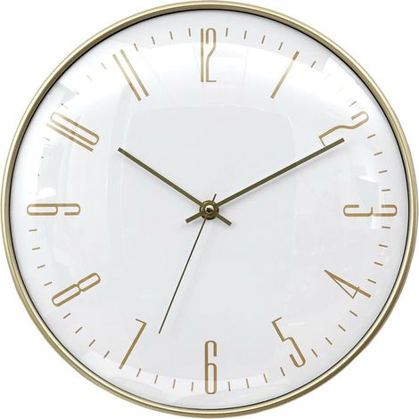 Luce weiß/goldene Wanduhr (1/5)