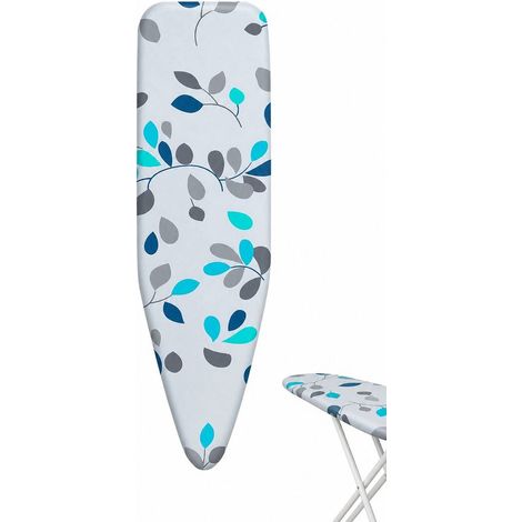 Housse de planche à repasser 110 x 33 cm, imprimé floral, rembourrage double couche, housse élégante et confortable, multicolore (1/5)