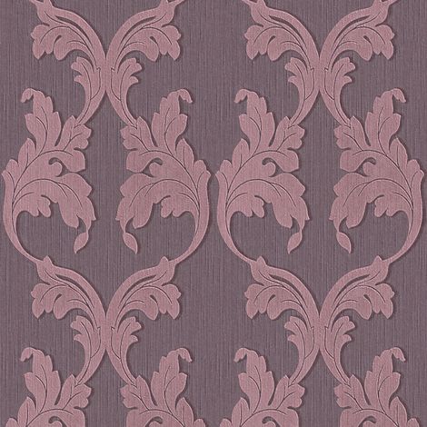 BRICOFLOR Papier peint baroque Tapisserie baroque Papier peint intissé Violet - 10,05 x 0,53 m (1/5)