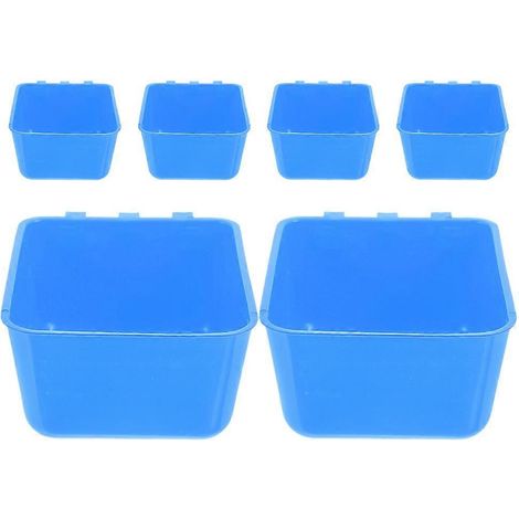 Ensemble de 24 mangeoires et abreuvoirs en plastique pour petites cages à oiseaux.-AquaForge (1/5)