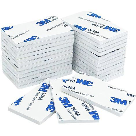 40 pièces Double Face Extra Fort, Adhésif Double Face Extra Fort Mousse, Ruban Adhésif Double Face pour Intérieur et Extérieur (1/5)