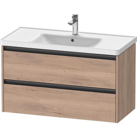 Duravit Ketho.2 Waschtischunterbau wandhängend, 2 Schubkästen,