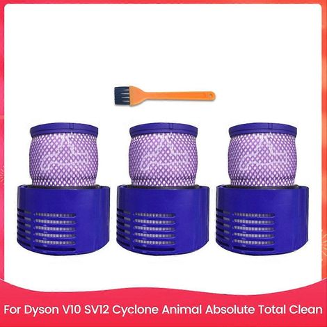 Lot de 3 filtres de rechange pour aspirateurs Cyclone Animal Absolute Total Clean V10 SV12. (1/5)