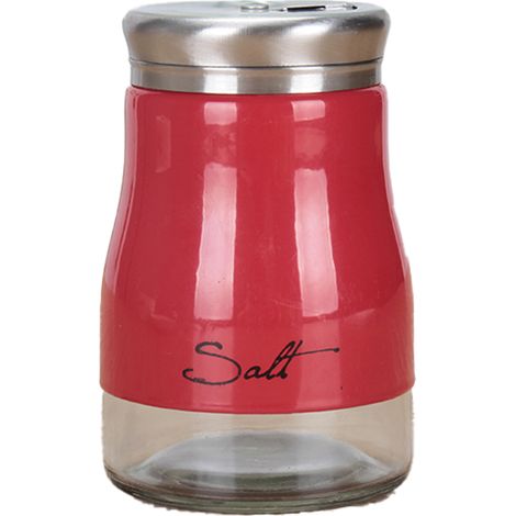 Saliers Et Poivriers En Acier Inoxydable Avec Fond En Verre Pour Cuisine Restaurant Salle À Manger Lot De 2 (1/5)