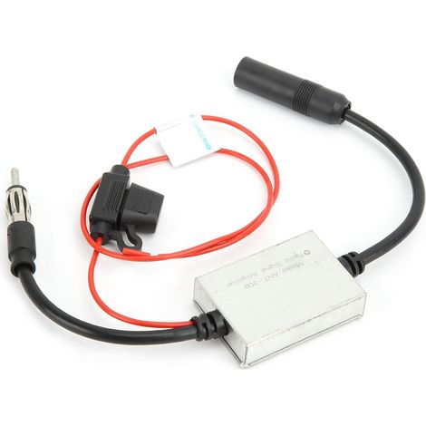 Antenne FM voiture universelle 12-24V amplificateur signal réception booster autoradio, ampli antenne auto, renforce récepteur radio, compatible véhicules, accessoire audio. (1/5)