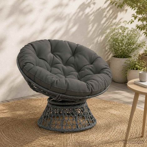 vidaXL Cojín para Silla Colgante VIANEN 100% Poliéster Gris (1/5)