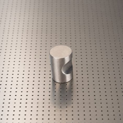 Ouvre&Déco - Bouton de meuble tirette à encoche en inox – 20 x 28 mm – Style industriel & atelier