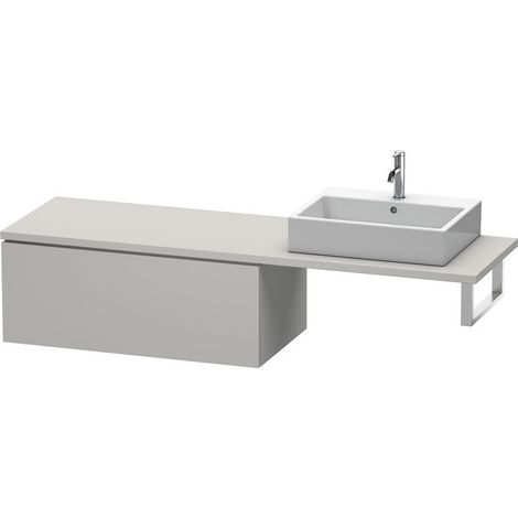 Consolle bassa L-CUBE 1020x547x400mm cemento