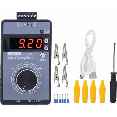 Handgeführter digitaler Spannungs- und Stromsignalgenerator (0–10 V, 0–22 mA), Sender und Analogsimulator