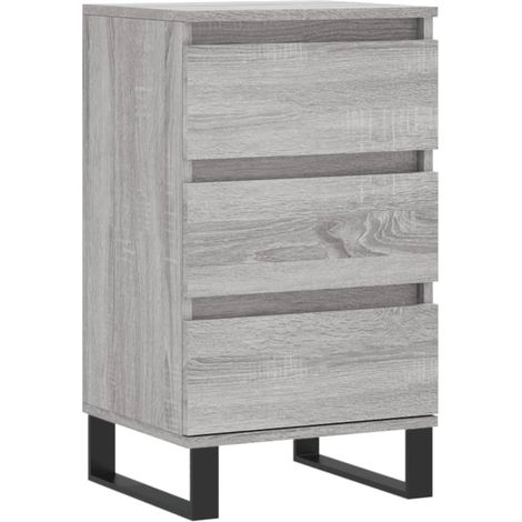 Aparador cómoda mueble de almacenaje organizador para cocina salón salón Sonoma 40 x 35 x 70 cm madera de ingeniería gris 020036360