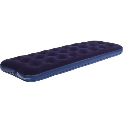 Aufblasbare Matratze aus beflocktem PVC, Einzel-Luftmatratze, Camping-Isomatte, Tragkraft 100 kg, für Zuhause, Outdoor, Picknick (1/5)