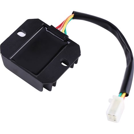 12V 4-Draht 4-Pin Regler-Gleichrichter für Motorrad, Roller, Moped, ATV 150-250ccm Schwarz (1/5)