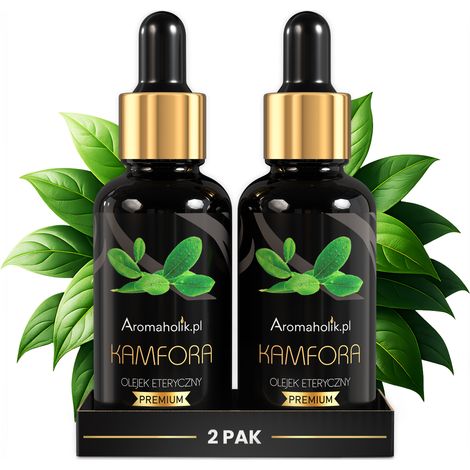 Aceite de alcanfor natural, set FUERTE BIO para los senos nasales, para inhalar junto a la chimenea.