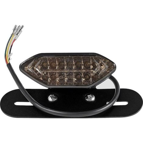 Luz Trasera LED 12V para Moto con Intermitente y Placa Integrada