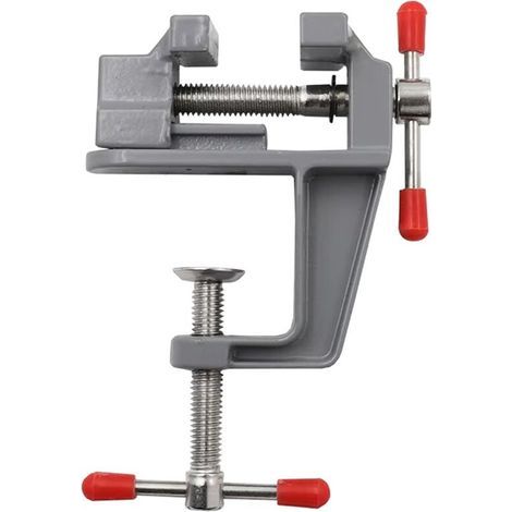 Étau d'établi en alliage d'aluminium, étau d'établi multifonctionnel, tournevis, adapté au bricolage, à la fixation et à la réparation de moules.