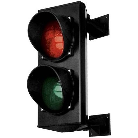 Semaforo 2 Luci Rosso / Verde Led 5W 24V Vac / dc FADINI 3218L