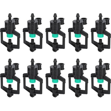 10 x 4 mm Bewässerungstropfer, robuste Kunststoff-Bewässerungsdüsen mit Zubehör für Gartenbau und Landwirtschaft (1/5)