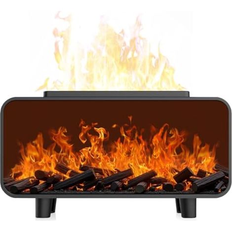 Diffuseur de Flamme 3 en 1 & humidificateur Aromathérapie d'huile Essentielle, diffuseur d'air à ultrasons à Fermeture Automatique Humidificateur électrique de Brouillard Froid pour Chambre à Coucher (1/5)