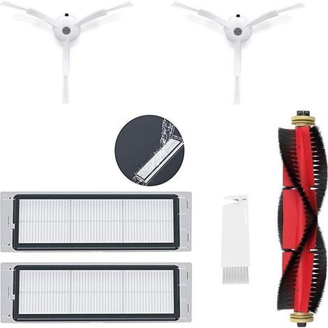 Pièces d'usure d'origine - Brosse principale lavable - Filtre latéral - Pièces de rechange compatibles avec Xiaomi MI Robot Roborock S50, S51, S55 S5Max & S6 (Set I) H640 (1/3)