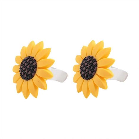 Lot de 2 accessoires de voiture tournesol : joli désodorisant pour voiture avec clips de ventilation tournesol, décoration cadeau tournesol - JBMEDIA (1/4)